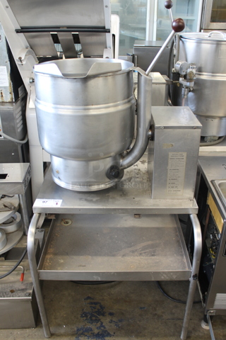 Groen TBD7-20 Stainless Steel Commercial 20 Quart Steam Kettle Tilting Kettle. 
