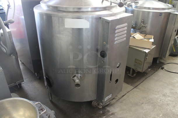 Groen AT/1-40 Stainless Steel Commercial Floor Style Propane Gas Powered 40 Gallon Steam Kettle. 85,000 BTU. - Image 3 of 7