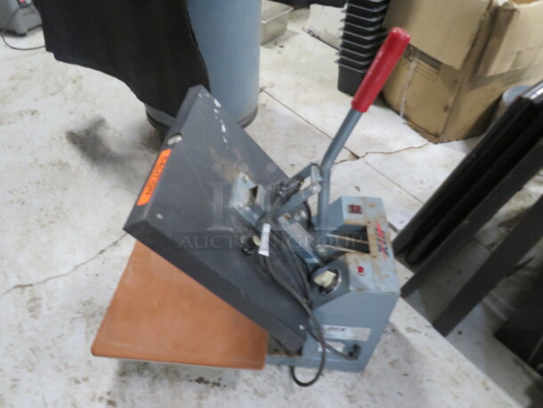 One Hix T-Shirt Press. Model# HT-400. 120 Volt.  - Image 2 of 3