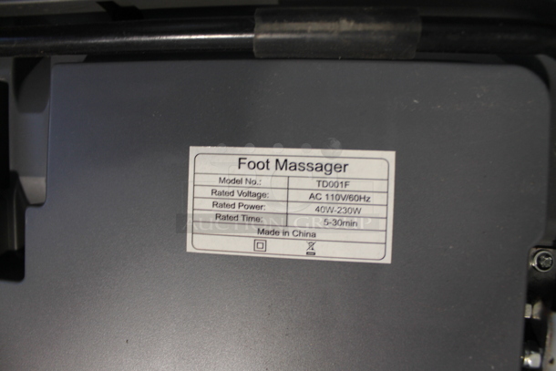BRAND NEW SCRATCH AND DENT! Expansion TD001F Foot Massager. 110 Volts, 1 Phase. Tested and Working! - Image 8 of 9