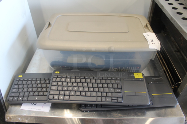 ALL ONE MONEY! Lot of Various Items Including Keyboards and Remotes - Image 1 of 4