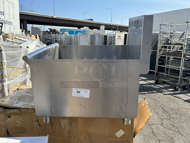 BRAND NEW SCRATCH & DENT! Regency 24" x 24" x 13" Utility Sink for (1) 8" Center Faucet - Image 2 of 4