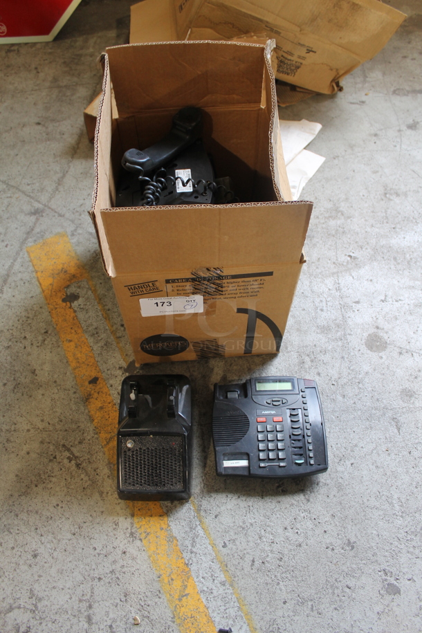 ALL ONE MONEY! Lot of 7 Corded Office Telephones.  - Image 1 of 4