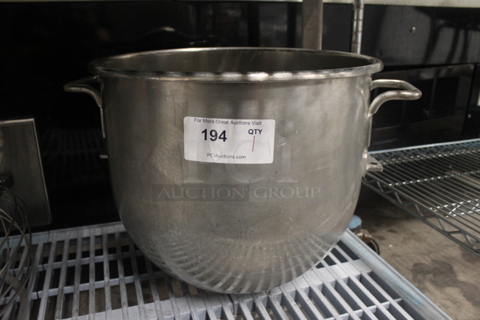 Hobart VMLH Stainless Steel Commercial Mixing Bowl.