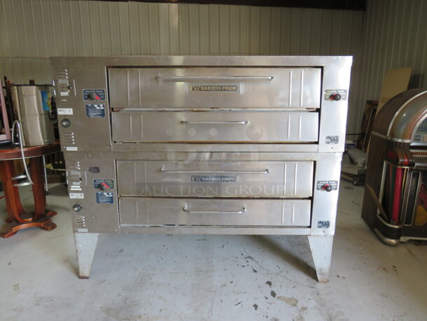 Bakers PRIDE Natural Gas Deck Pizza Oven. Model# Y600. WORKING WHEN REMOVED. 2XBID. $45,013.00.