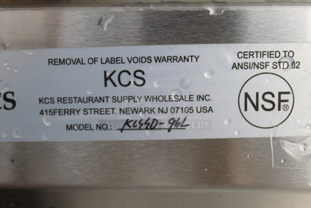 BRAND NEW SCRATCH AND DENT! Stainless Steel Commercial Left Side Dirty Side Dishwasher Table. Comes w/ Box of Legs - Image 4 of 4