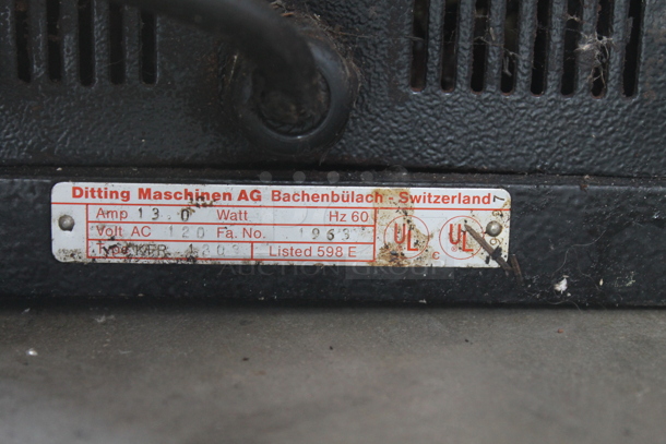 Ditting Metal Commercial Countertop Espresso Bean Grinder. 120 Volts, 1 Phase. Tested and Working! - Image 7 of 7