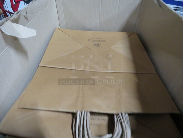 One Box Of Kraft Paper Bags. 14X10X15-3/4 - Image 2 of 2