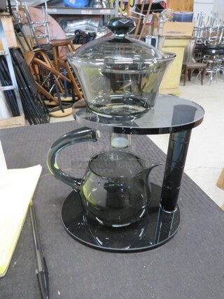 One NEW Glass Kungfu Tea Set.