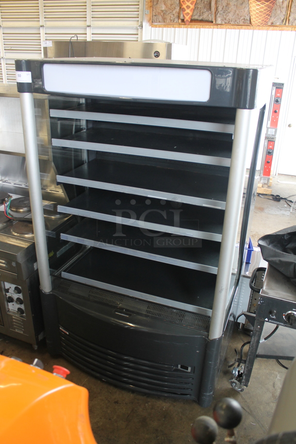AHT AC-XL/UL LED Metal Commercial Open Grab N Go Merchandiser w/ Metal Shelves. 208-230 Volts, 1 Phase.  - Image 1 of 6