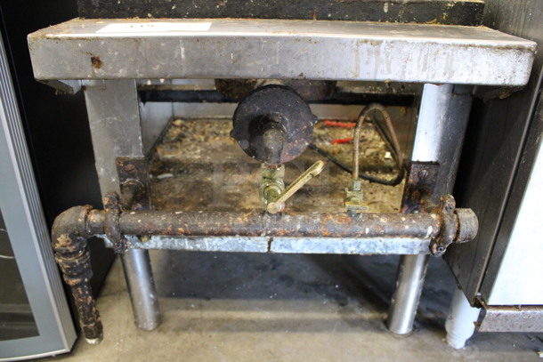 Stainless Steel Commercial Propane Gas Powered Single Burner Stock Pot Range. 18x23x19.5 - Image 3 of 5
