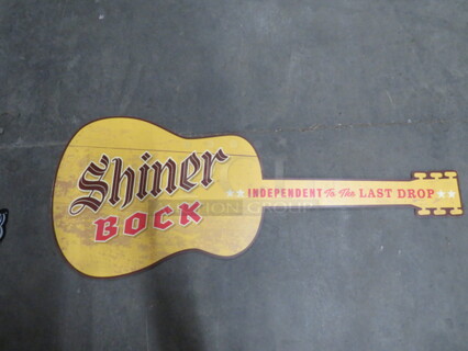 One Shiner Bock Guitar. 48X19