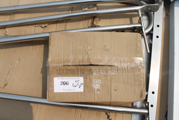 BRAND NEW SCRATCH AND DENT! Regency 6006477KD Commercial Stainless Steel Disassembled Mat Transport And Wash Cart.  - Image 4 of 6