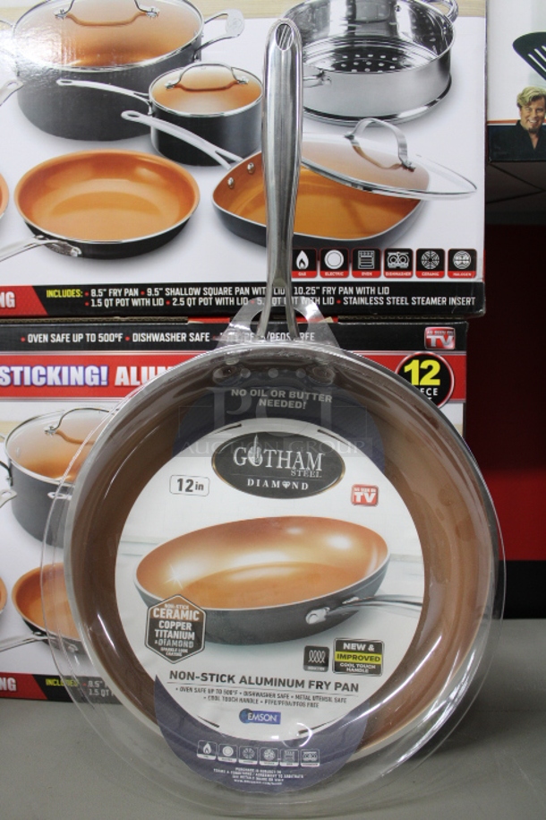 Gotham Non-Stick Aluminum Fry Pan 12”. 2x Your Bid - Image 2 of 4