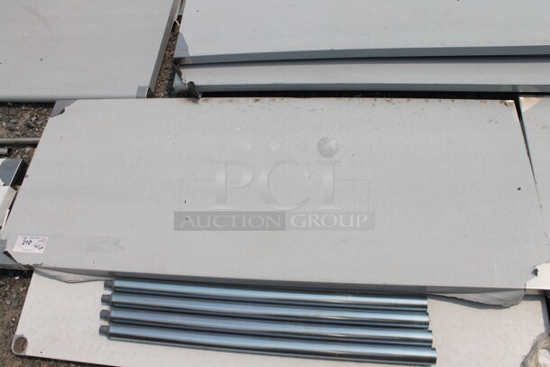 BRAND NEW SCRATCH AND DENT! Regency 600T2460G Commercial Stainless Steel Disassembled Work Table With Undershelf And Legs. - Image 3 of 5