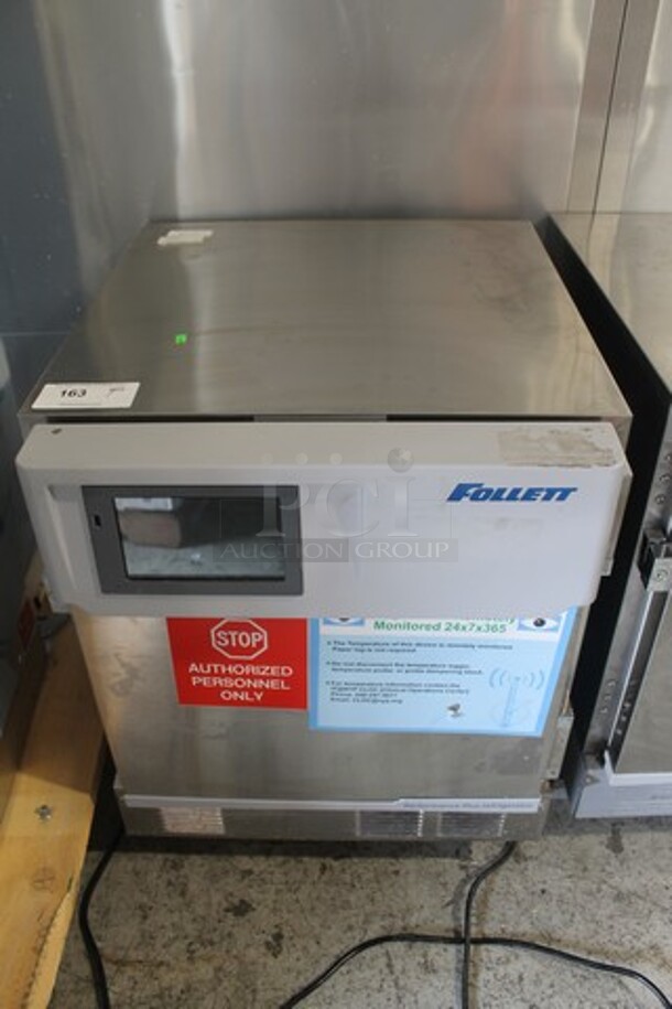 2020 Follett REF4P-TR-00-00 Stainless Steel Commercial Single Door Undercounter Performance Plus Cooler. 115 Volts, 1 Phase. Tested and Working!
