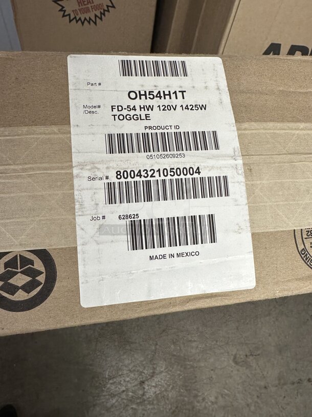 4 BRAND NEW SCRATCH AND DENT! APW Wyott FD-54H-I 54" High Wattage Calrod Strip Food Warmer with Infinite Controls. 120 Volts, 1 Phase. 4 Times Your Bid! - Image 4 of 5