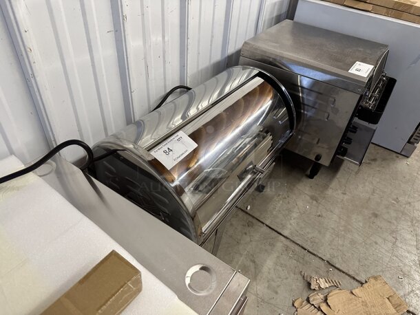 BRAND NEW SCRATCH AND DENT! Choice 407RTCHROM Stainless Steel Commercial Countertop Chafing Dish w/ Drop In and Rolling Lid. - Image 3 of 4