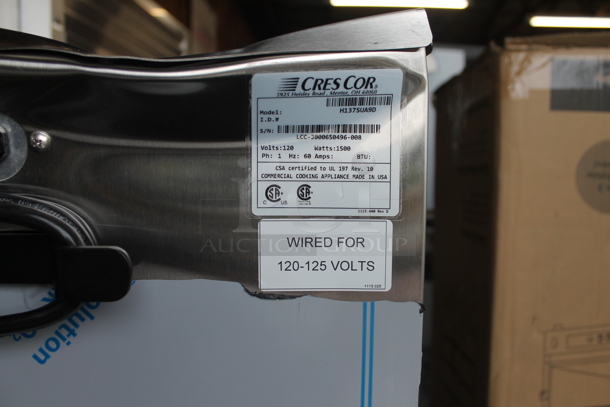BRAND NEW SCRATCH AND DENT! CresCor H137SUA9D Stainless Steel Commercial Single Door Reach In Warming Holding Cabinet. 120 Volts, 1 Phase. Tested and Working! - Image 7 of 7