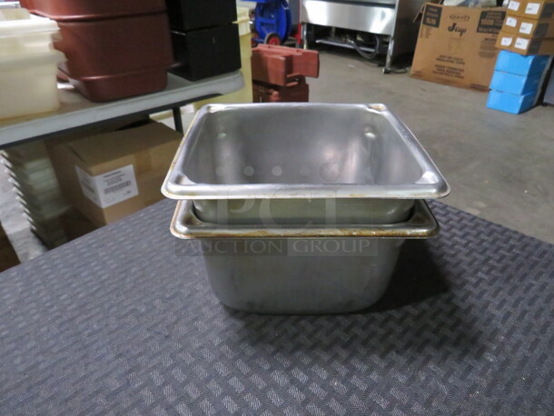 1/6 Size 4 Inch Deep Hotel Pan. 2XBID - Image 1 of 1