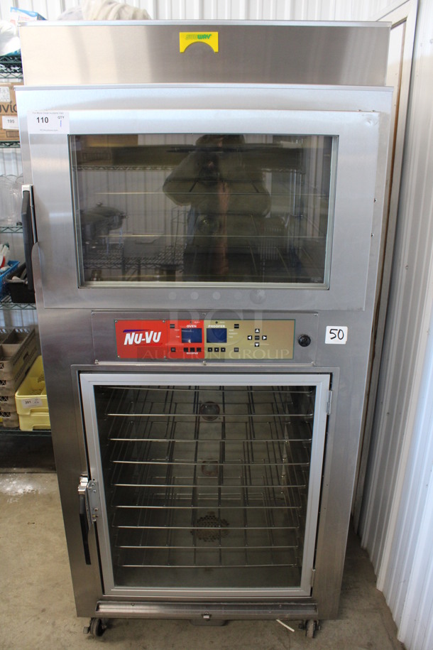 Nu Vu Model SUB-123P Stainless Steel Commercial Oven Proofer on Commercial Casters. 208 Volts, 3 Phase. 36x29x77