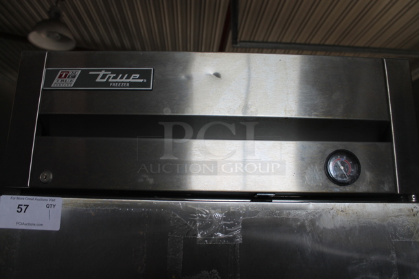 2017 True T-19F Stainless Steel Commercial Single Door Reach In Freezer w/ Poly Coated Racks. 115 Volts, 1 Phase. Tested and Powers On But Does Not Get Cold - Image 2 of 5