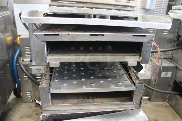 2 Ovention S20003PH Stainless Steel Commercial Electric Powered Matchbox Conveyor Pizza Oven. Missing Pieces - See Pictures. 208/240 Volts, 3 Phase. 2 Times Your Bid! - Image 6 of 8