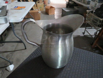 One NEW Vollrath 100oz  Stainless Steel Water Pitcher. #82030