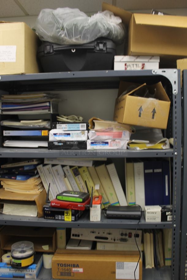 ALL ONE MONEY! ROOM LOT of Various Items Including Tables, Metal Shelving, Office Chair and Computer. BUYER MUST REMOVE. - Image 9 of 12