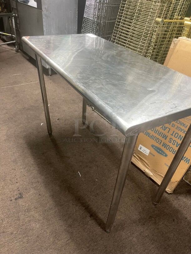 Commercial 48 Inch Stainless Steel Work Table NSF  - Image 1 of 7