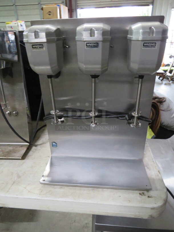 One WORKING Waring Triple Head Shake Mixer. Model# DMC201DCA. 120 Volt.  - Image 1 of 1