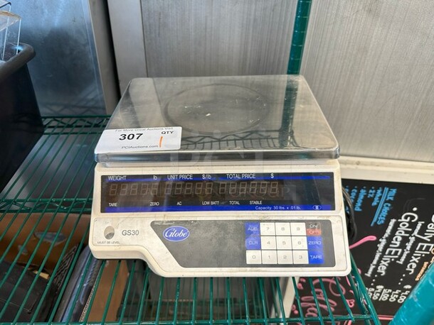 Globe GS30 Countertop Food Portioning Scale. 110-120 Volts, 1 Phase. Tested and Working! - Image 1 of 4