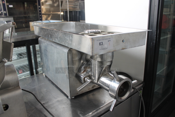 Thunderbird TB-500E Stainless Steel Commercial Countertop Meat Grinder w/ Tray. 220 Volts, 1 Phase. - Image 3 of 8