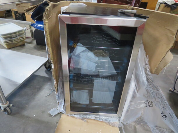 One NEW Insignia Glass Door 29 Bottle  Wine Cooler. #NS-WC29SS9. 115 Volt. 19X17X32. - Image 2 of 2