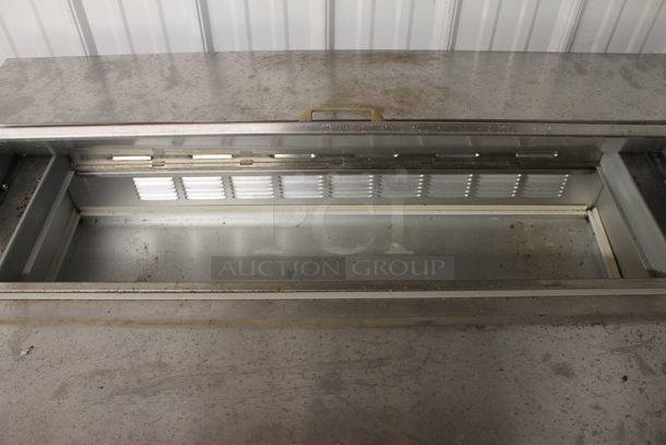 Beverage-Air SP48-12 Commercial Stainless Steel Sandwich/Salad Prep Table With 2 Door Refrigerated Base On Commercial Casters. 115V, 1 Phase. Tested and Powers On But Does Not Get Cold - Image 3 of 7