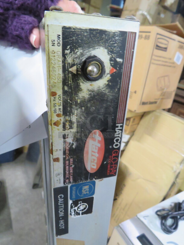 One Hatco Glo Ray Food Warmer. Model# GRAH-48. 120 Volt. 48X15 - Image 2 of 2