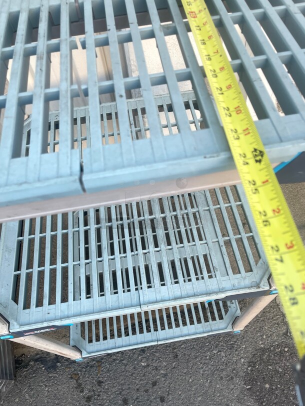 Metro, Antimicrobial MetroMax 4, 4 Tier, Polymer Starter Unit, 24 inch w x 24 inch D x 54 inch H NSF  - Image 6 of 7