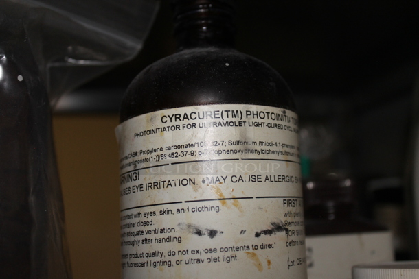 Gray Metal Shelving Unit w/ Contents Including Chemicals. BUYER MUST REMOVE. - Image 4 of 9