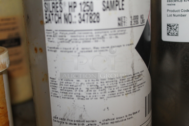 Gray Metal Shelving Unit w/ Contents Including Chemicals. BUYER MUST REMOVE. - Image 6 of 9
