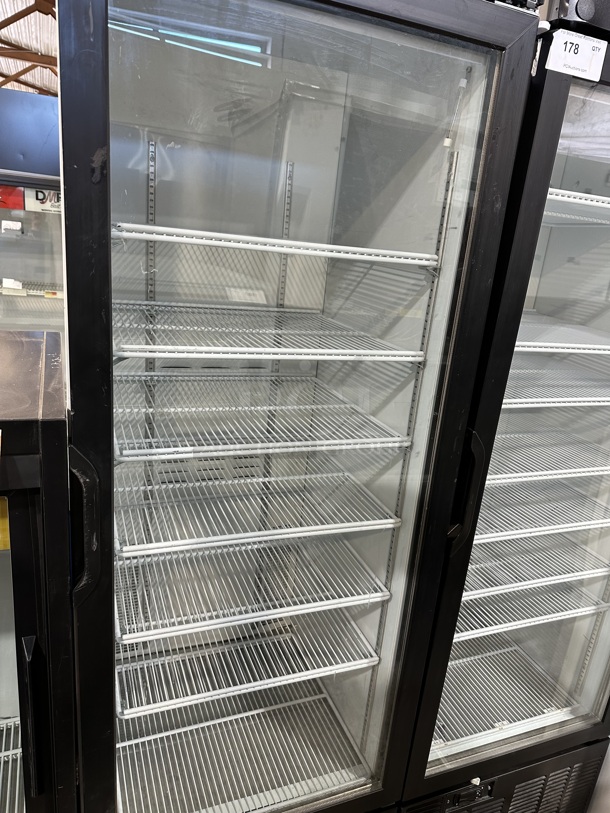 2019 Habco SE18 Metal Commercial Single Door Reach In Cooler Merchandiser w/ Poly Coated Racks. 115 Volts, 1 Phase. Tested and Working! - Image 3 of 6