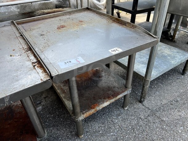 Stainless Steel Equipment Stand w/ Under Shelf. 24x30x25.5 - Image 2 of 3