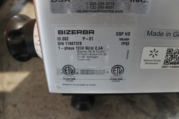 2021 Bizerba GSP HD Stainless Steel Commercial Countertop Meat Slicer. 120 Volts, 1 Phase. Tested and Working! - Image 4 of 8
