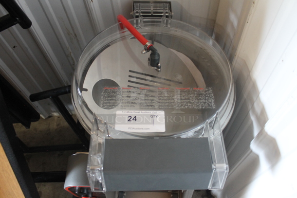 BRAND NEW SCRATCH AND DENT! Sammic PI-20 Stainless Steel Commercial Countertop 44 lb. Potato Peeler. 120 Volts, 1 Phase. Tested and Working!
 - Image 2 of 7