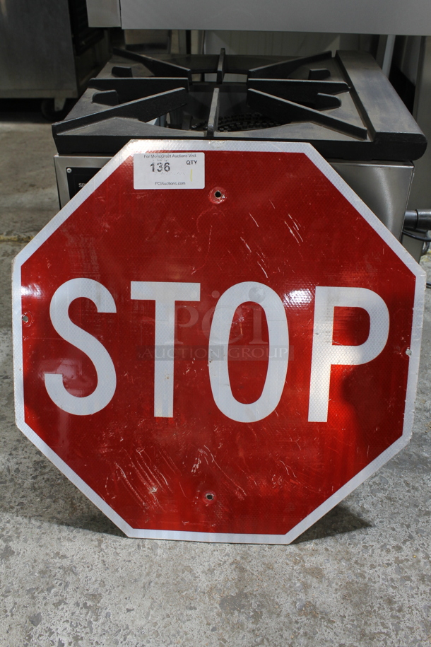 Metal Stop Sign.