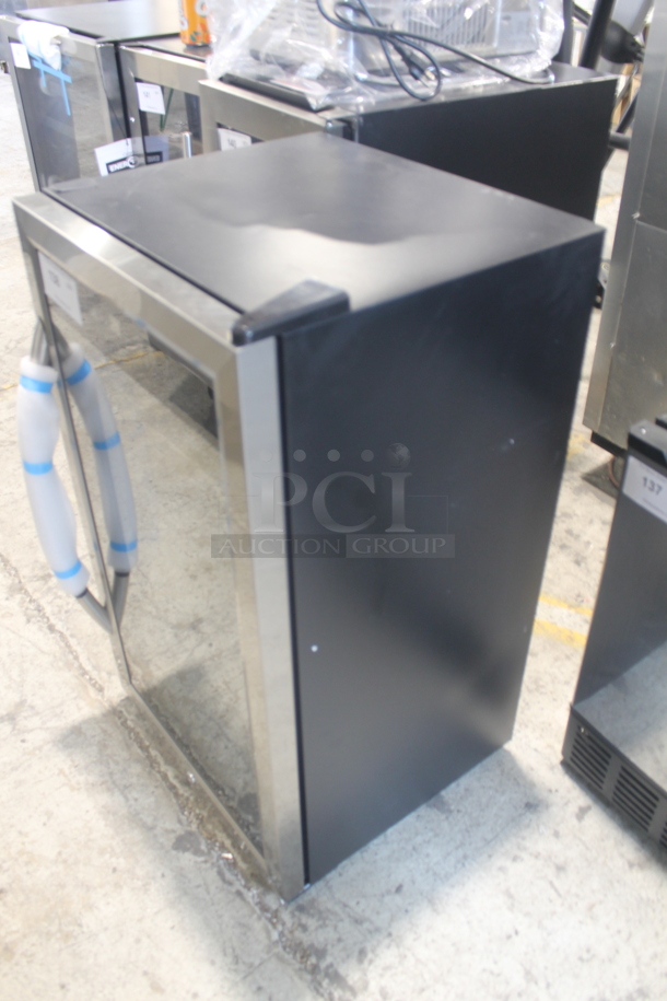 BRAND NEW SCRATCH AND DENT! Avanti BCA306SS-IS Commercial Stainless Steel Glass Door Beverage Cooler With Polycoated Racks. 115V. Tested and Working! - Image 3 of 5