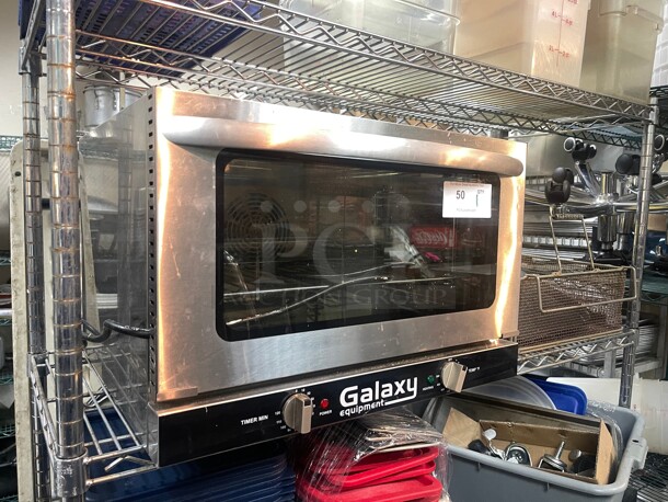 Clean! Galaxy COE3H Half Size 1600 Watt Commercial Countertop Convection Oven NSF - 120V Tested and Working! - Image 10 of 10
