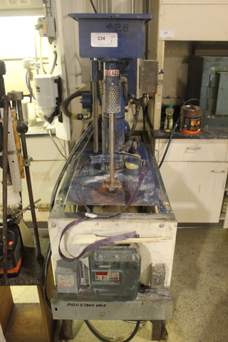 Hockmeyer 2HLI-9-97 Metal Commercial High Speed Disperser. BUYER MUST REMOVE.