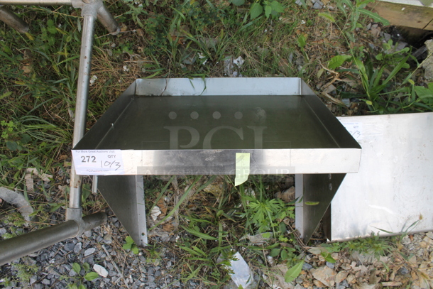Stainless Steel Commercial Wall Mount Shelf. - Image 1 of 2