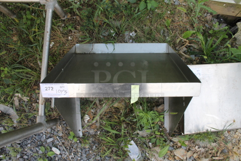 Stainless Steel Commercial Wall Mount Shelf.