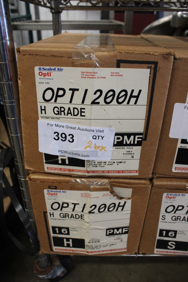 2 BRAND NEW Boxes of Sealed Air Opti OPTI200H H Grade Shrink Film. 2 Times Your Bid!